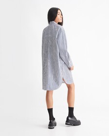 CK Khakis Stripe Shirt Dress, Crayon Blue, hi-res