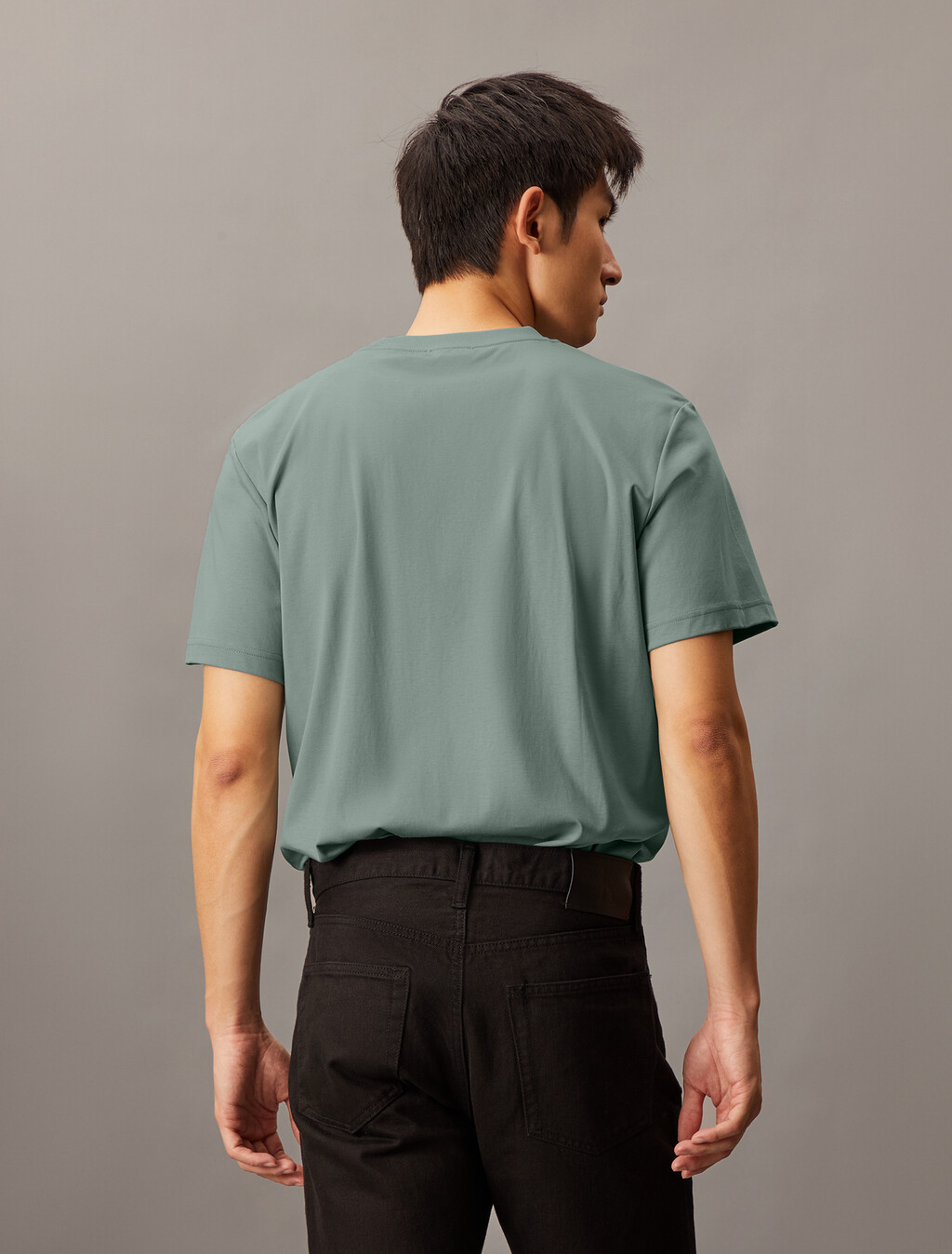 UV Protect Smooth Cotton Tee, Lead, hi-res