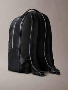 Embossed Monogram Backpack, Black, hi-res