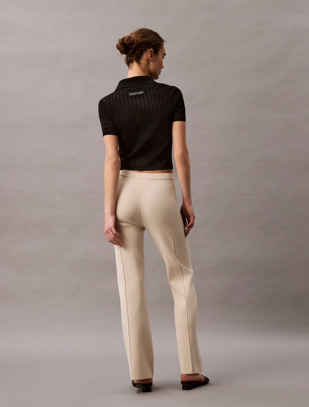 Stretch Viscose Trousers, Turtledove, hi-res