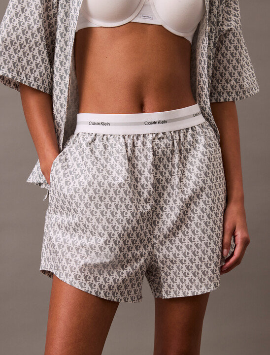 Logo Waistband Poplin Short