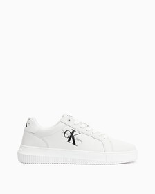 Leather Trainers, Bright White, hi-res