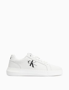 Leather Trainers, Bright White, hi-res