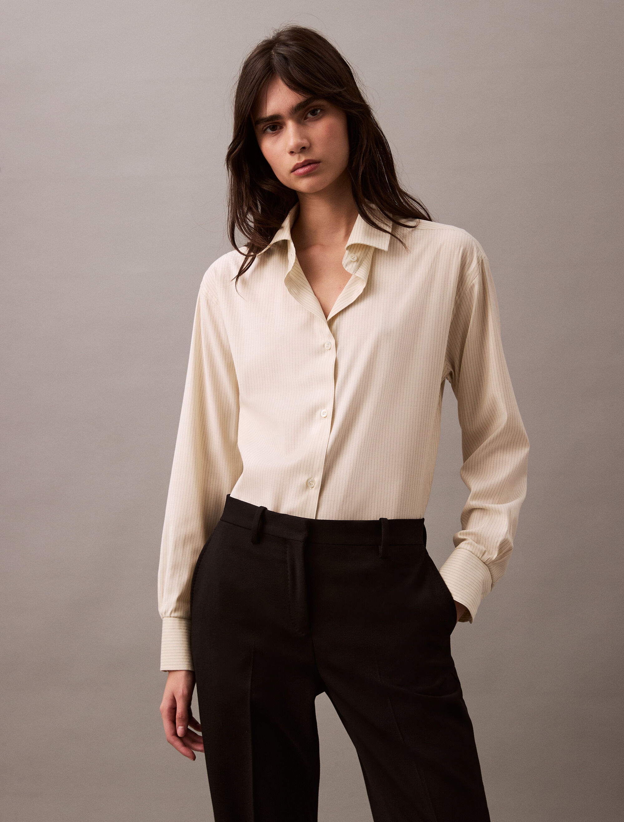 売れ筋商品|||カルバンクライン シャツ レディース トップス RELAXED SHIRT - Button-down blouse - brilliant white White | Women's Shirts And Blouses | Calvin Klein
