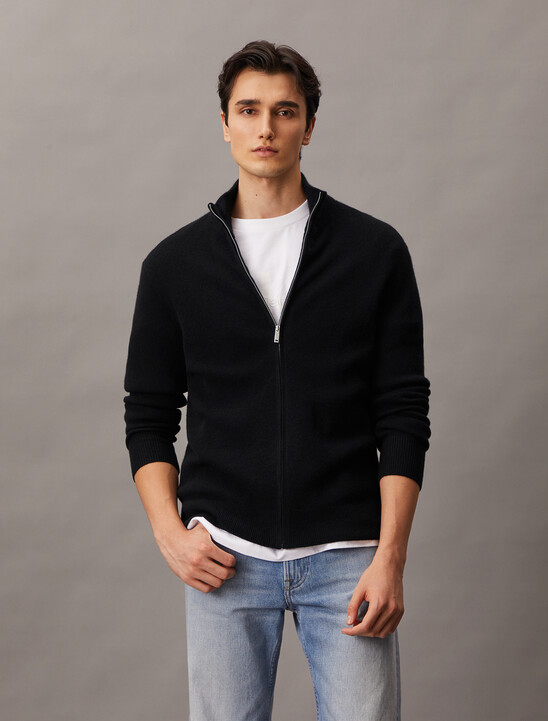 Cashmere Full Zip Sweater