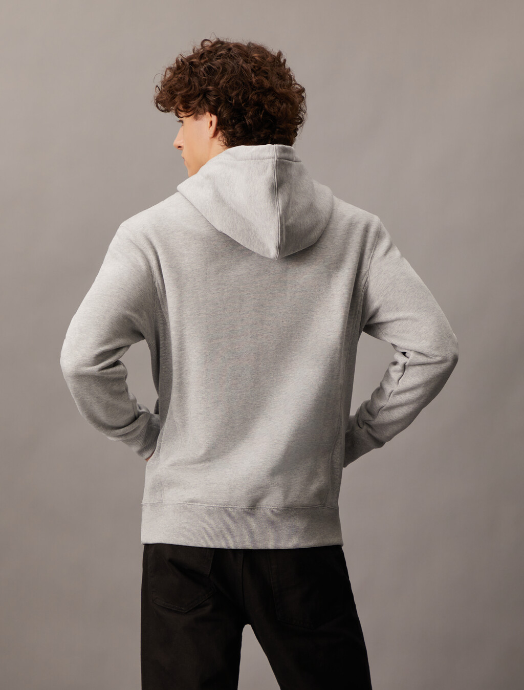 Heavy Cotton Logo Hoodie, Light Grey Heather, hi-res