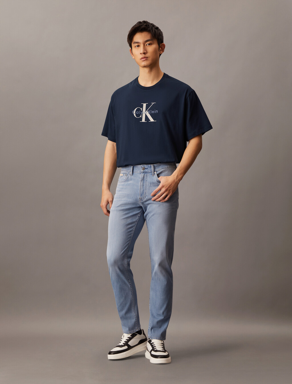 Monogram T-shirt, Dark Sapphire, hi-res
