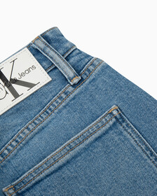 RECONSIDERED FRONT SPLIT MAXI DENIM SKIRT, Med Blue F Split Cross Wb Rwh, hi-res