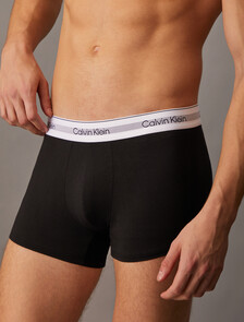 Icon Cotton Air Trunks 2 Pack, Black/Grey Heather, hi-res