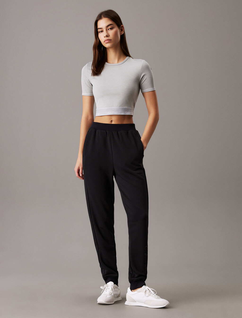 Modern Sport Cropped Tee, B10 Grey Heather, hi-res