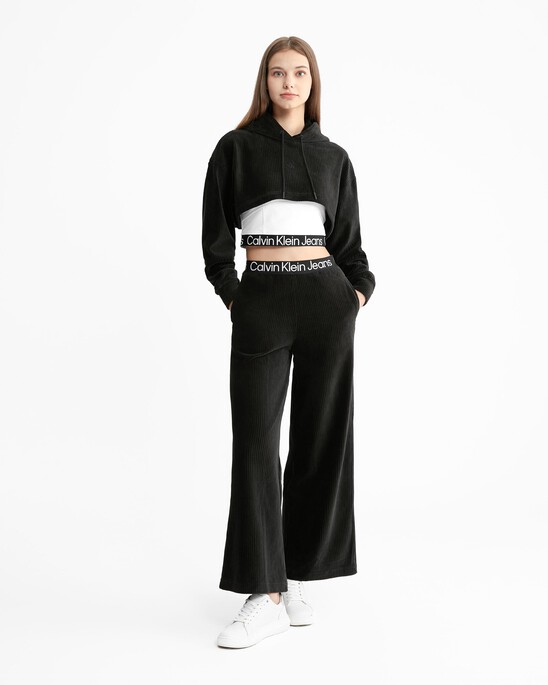 Velvet Wide Leg Pants