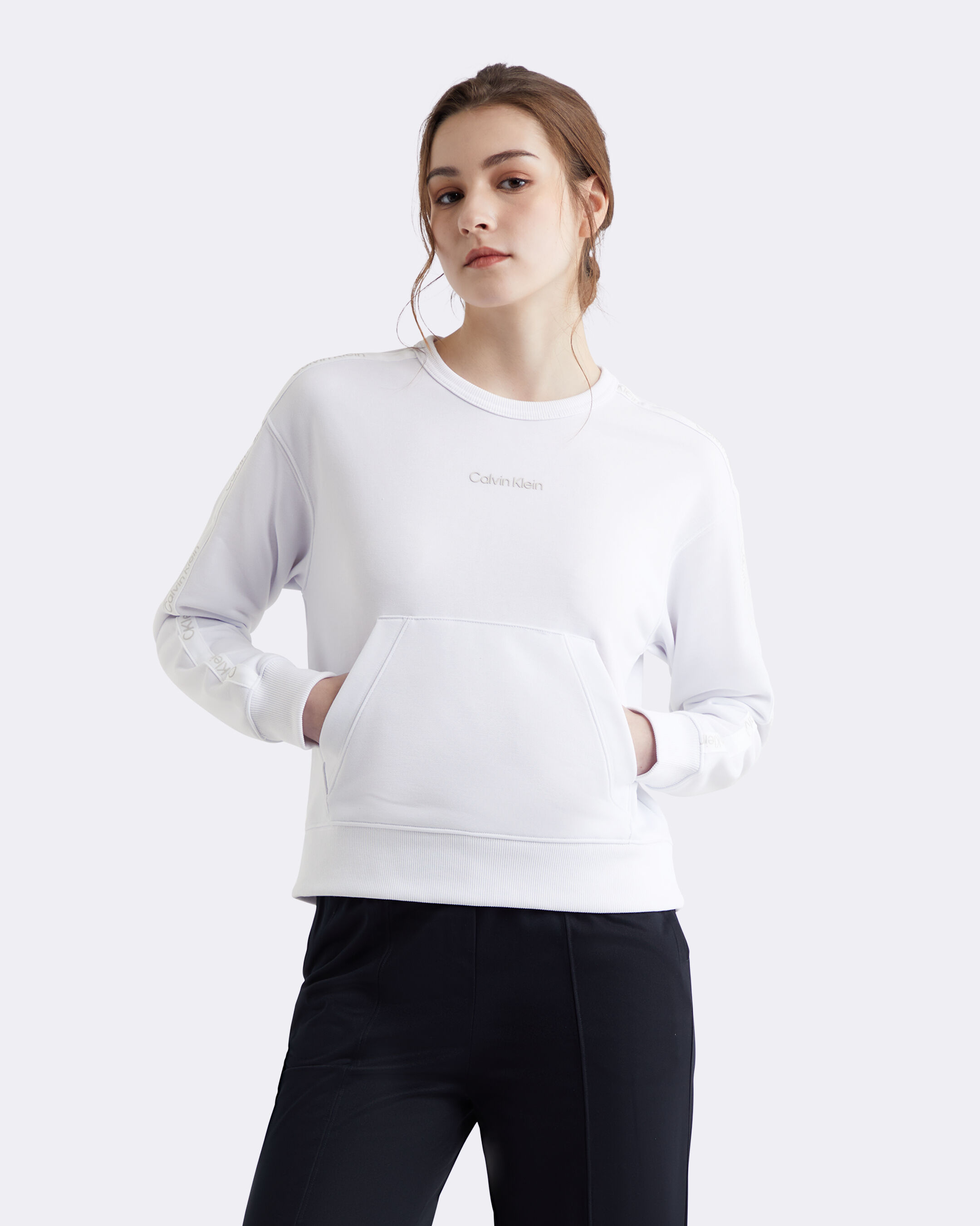 Calvin klein modern cropped hoodie sweatshirt new arrivals