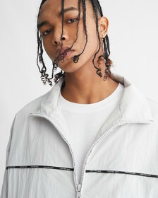 LOGO PIPE WINDBREAKER, Ghost Grey, hi-res