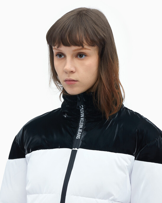 COLOR BLOCK PUFFER JACKET
