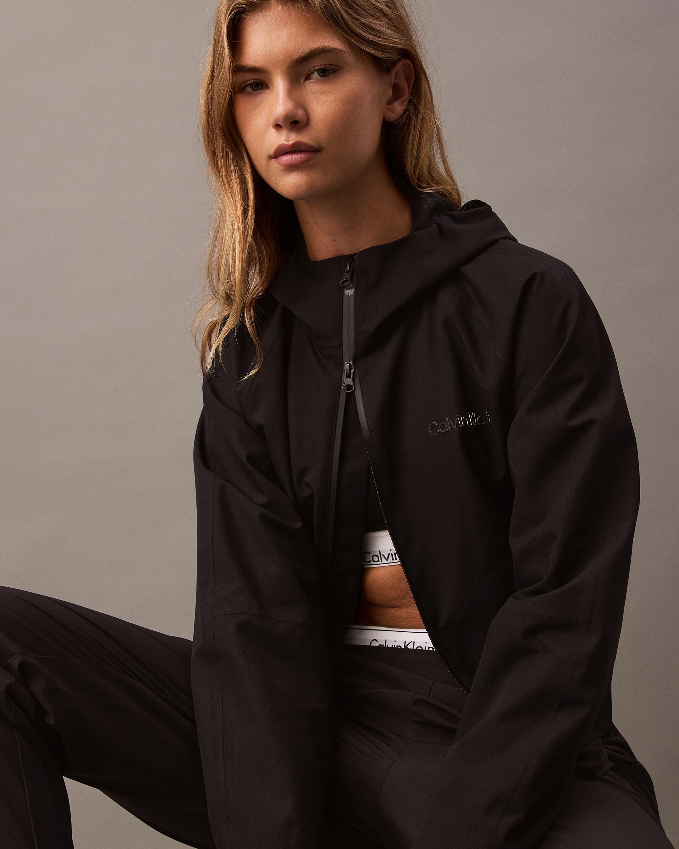 CK Sport Essentials Rain Jacket black Calvin Klein Singapore