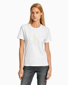 WHITE ON WHITE MONOGRAM SLIM FIT, Bright White, hi-res