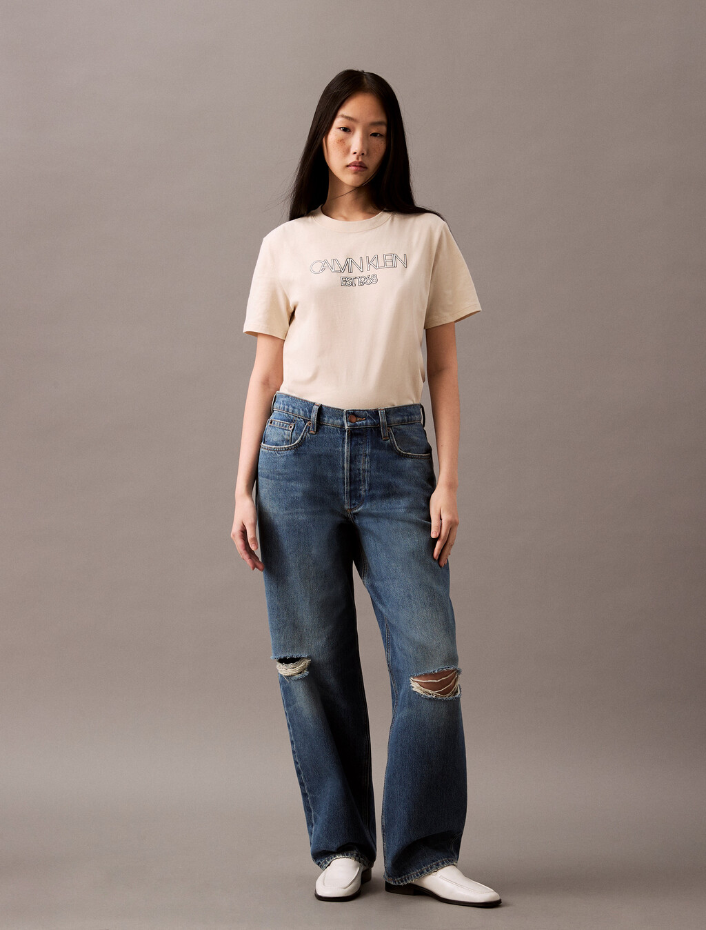 90's Loose Jeans, VINTAGE RIVER DESTROYED, hi-res