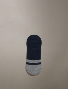 CK Logo Sneaker Liner Sock, NAVY, hi-res