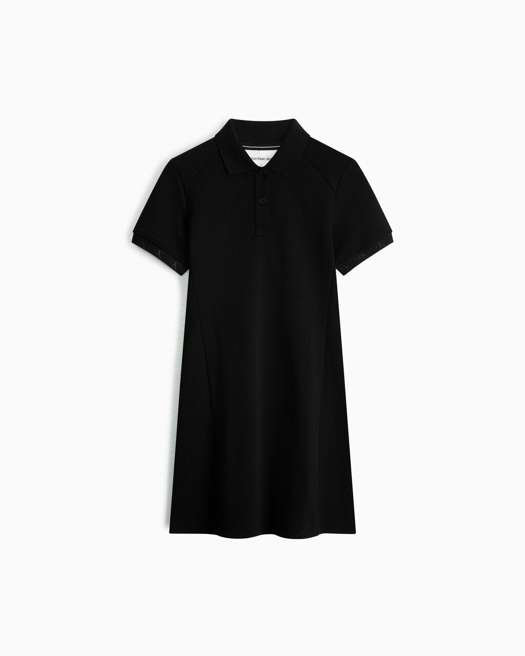 Logo Tape Slim Polo Dress, Ck Black, hi-res