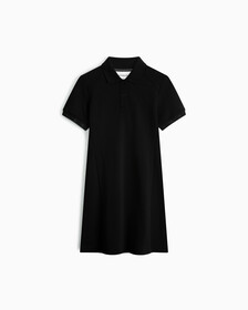 Logo Tape Slim Polo Dress, Ck Black, hi-res