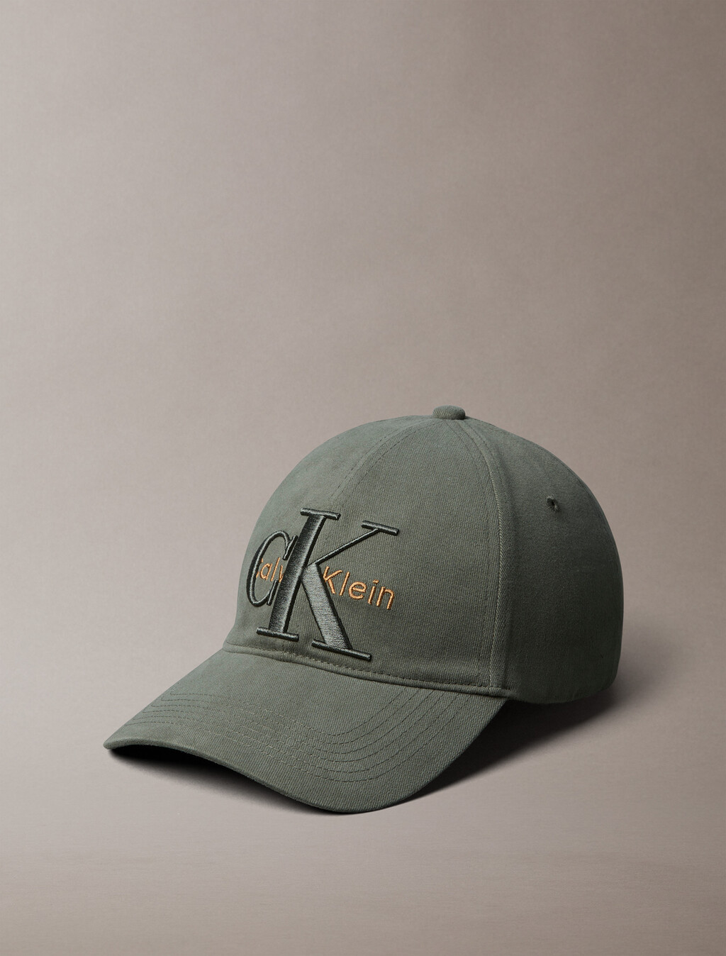 Layered Monogram Logo Graphic Baseball Cap, Thyme, hi-res