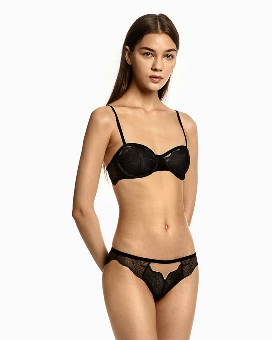 Lightly Lined Lace Balconette Bra