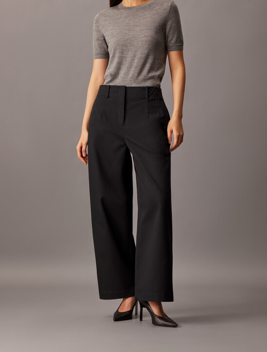 Cotton Chino Relaxed Trousers