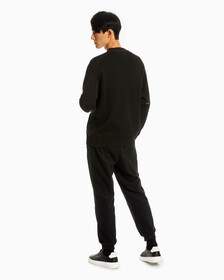 LOGO STRIPE CARDIGAN, Ck Black, hi-res