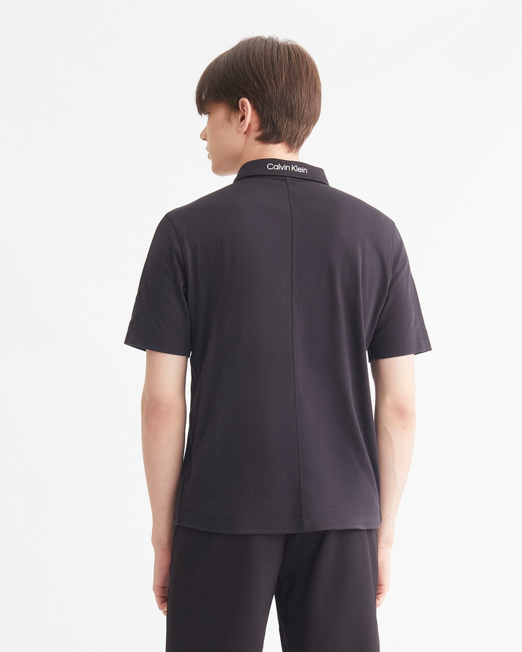 ACTIVE ICON WORKOUT POLO, BLACK BEAUTY, hi-res