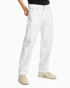 90S STRAIGHT JEANS, White, hi-res