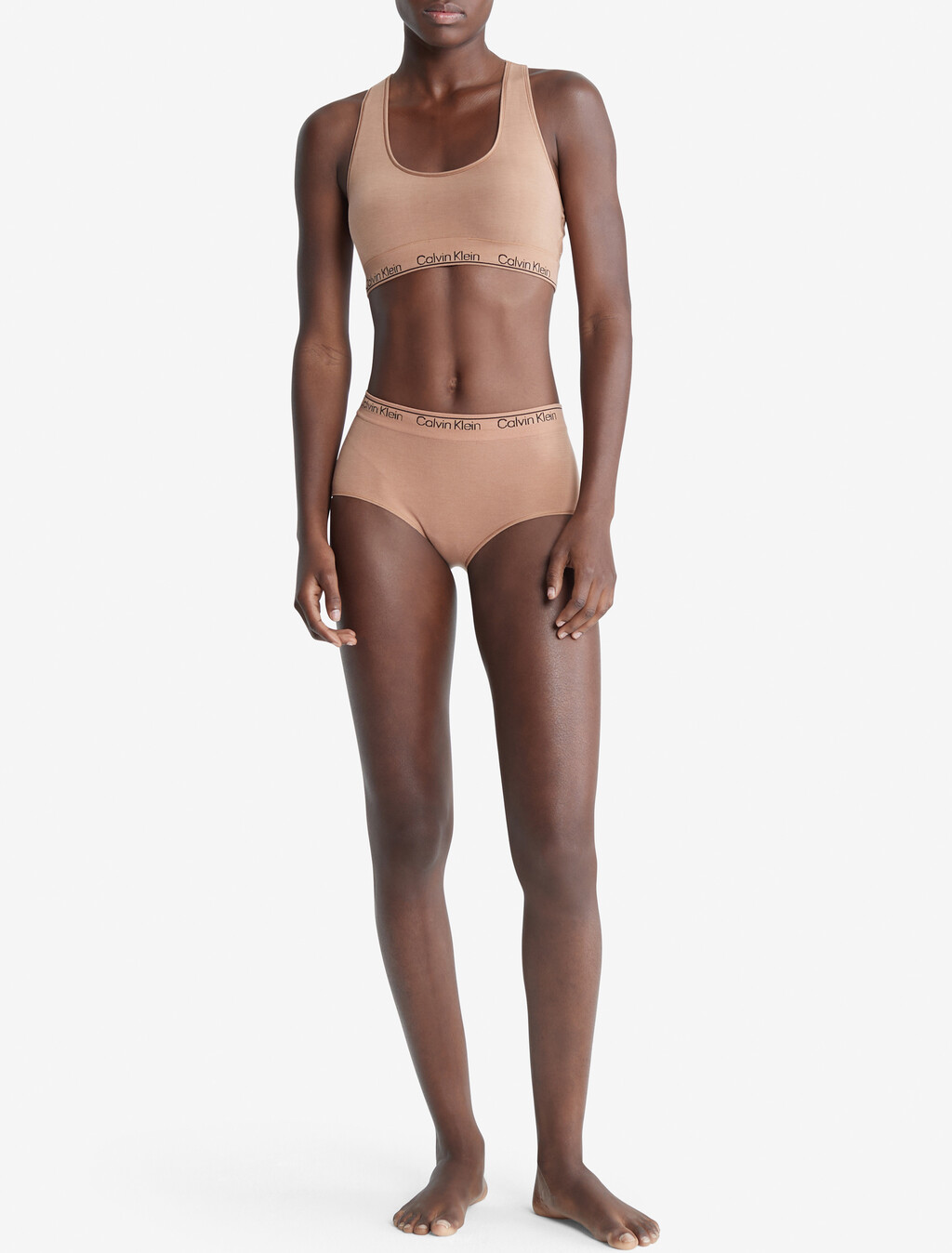 Modern Seamless Lightly Lined Bralette, SANDALWOOD, hi-res