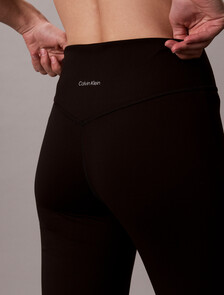 Quick-Dry Flared Gym Leggings, Black, hi-res