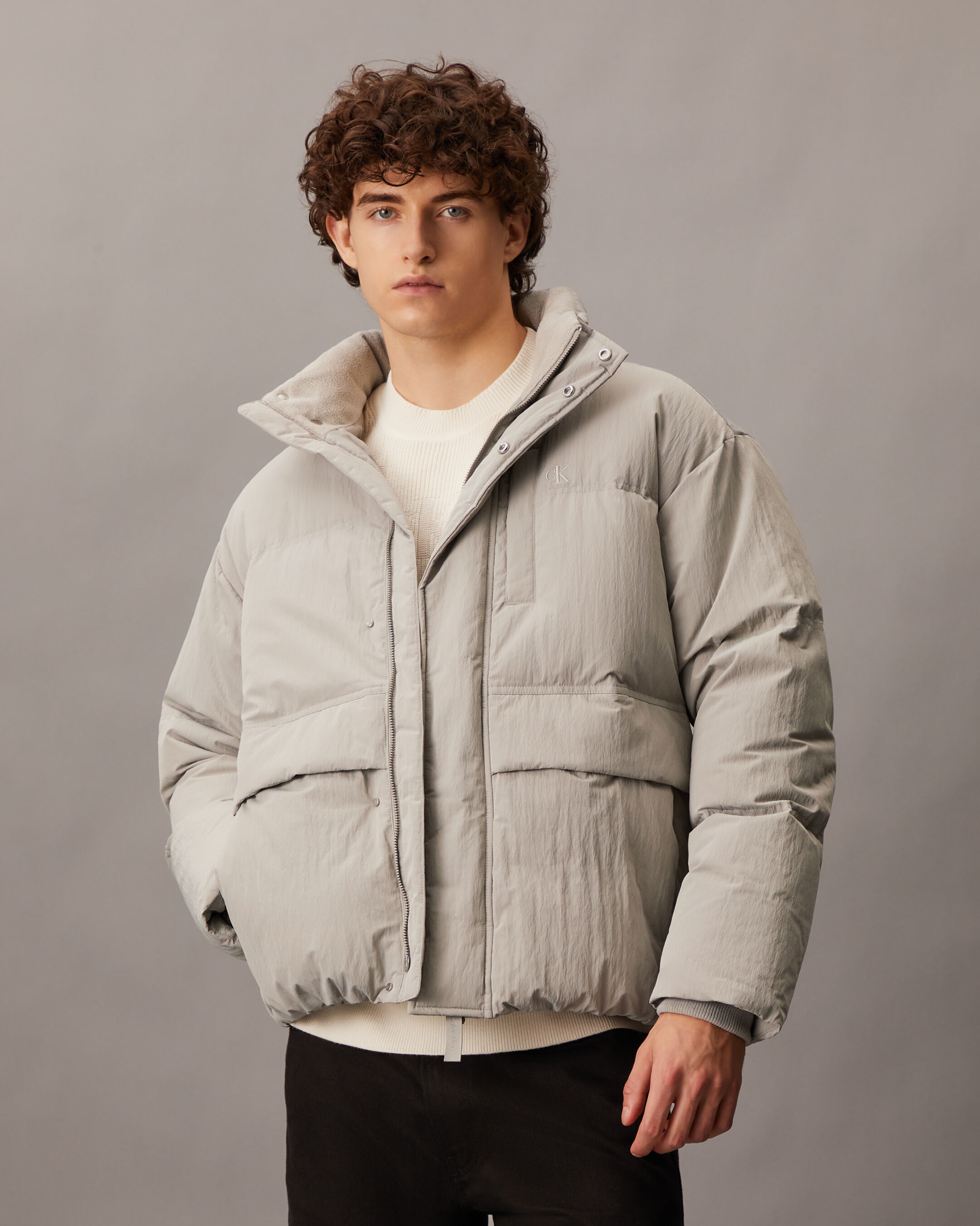 Packable Down Jacket grey Calvin Klein Singapore