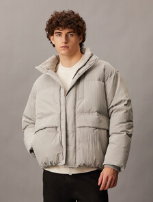 Packable Down Jacket, Flint Gray, hi-res