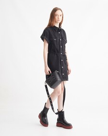 ULTRALIGHT MINI SQUARE TOTE, BLACK, hi-res
