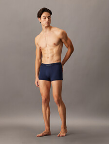 Embossed Icon Micro Low Rise Trunks, Blue Shadow, hi-res