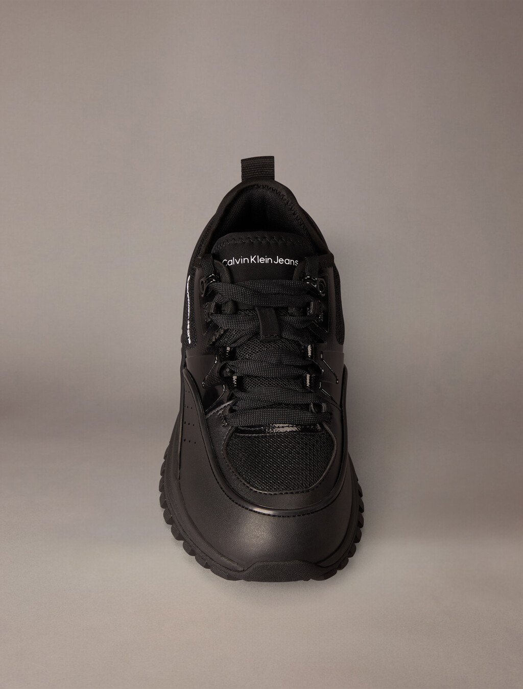Toothy Running Sneakers, Black, hi-res