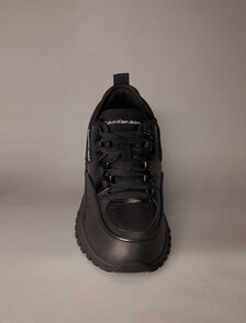 Toothy Running Sneakers, Black, hi-res
