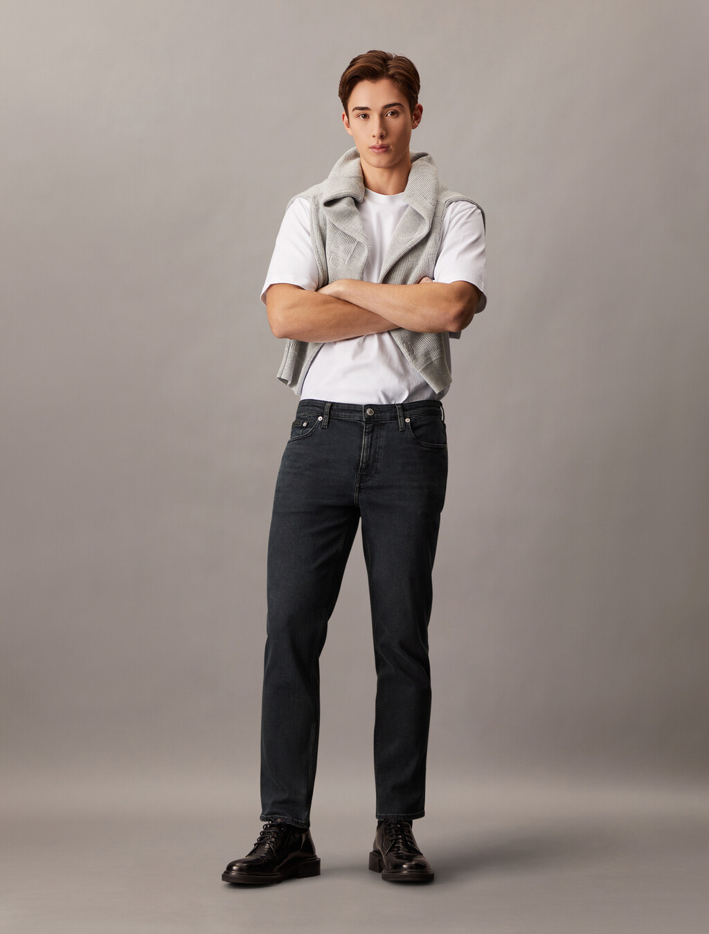 Italian Denim Body Jeans, Denim Dark, hi-res