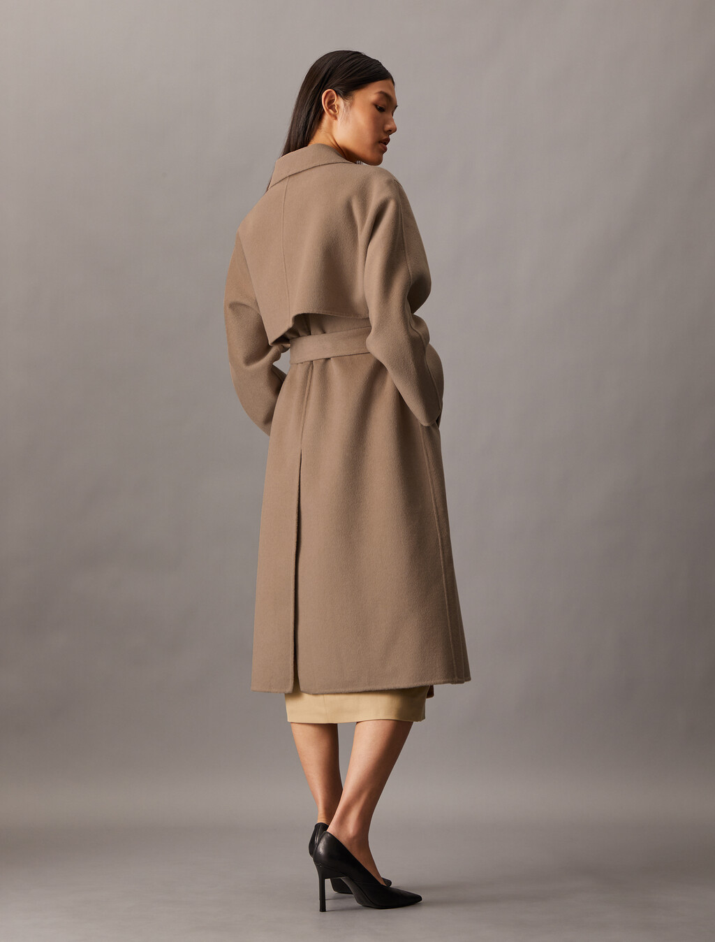 Hero Double Face Wool Blend Trench Coat, Amphora, hi-res