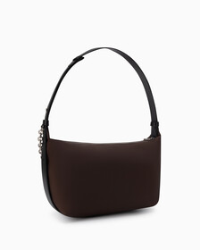 Nylon Chain Shoulder Bag 28Cm, DARK CHESTNUT, hi-res