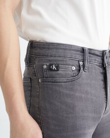 Reconsidered Grey Stretch Slim Jeans, Grey, hi-res