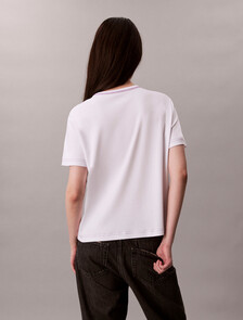 Embroidered Logo Graphic Slim T-Shirt, Brilliant White, hi-res