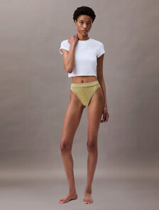 Icon Cotton Stretch Tanga, Spanish Lime, hi-res