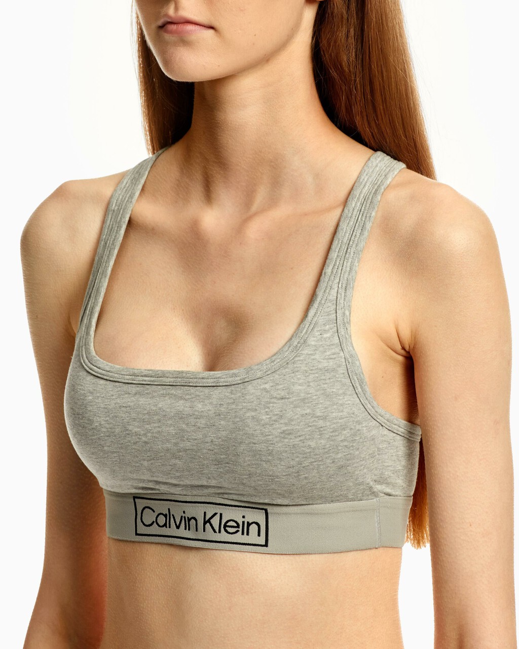 REIMAGINED HERITAGE BRALETTE, Grey Heather, hi-res
