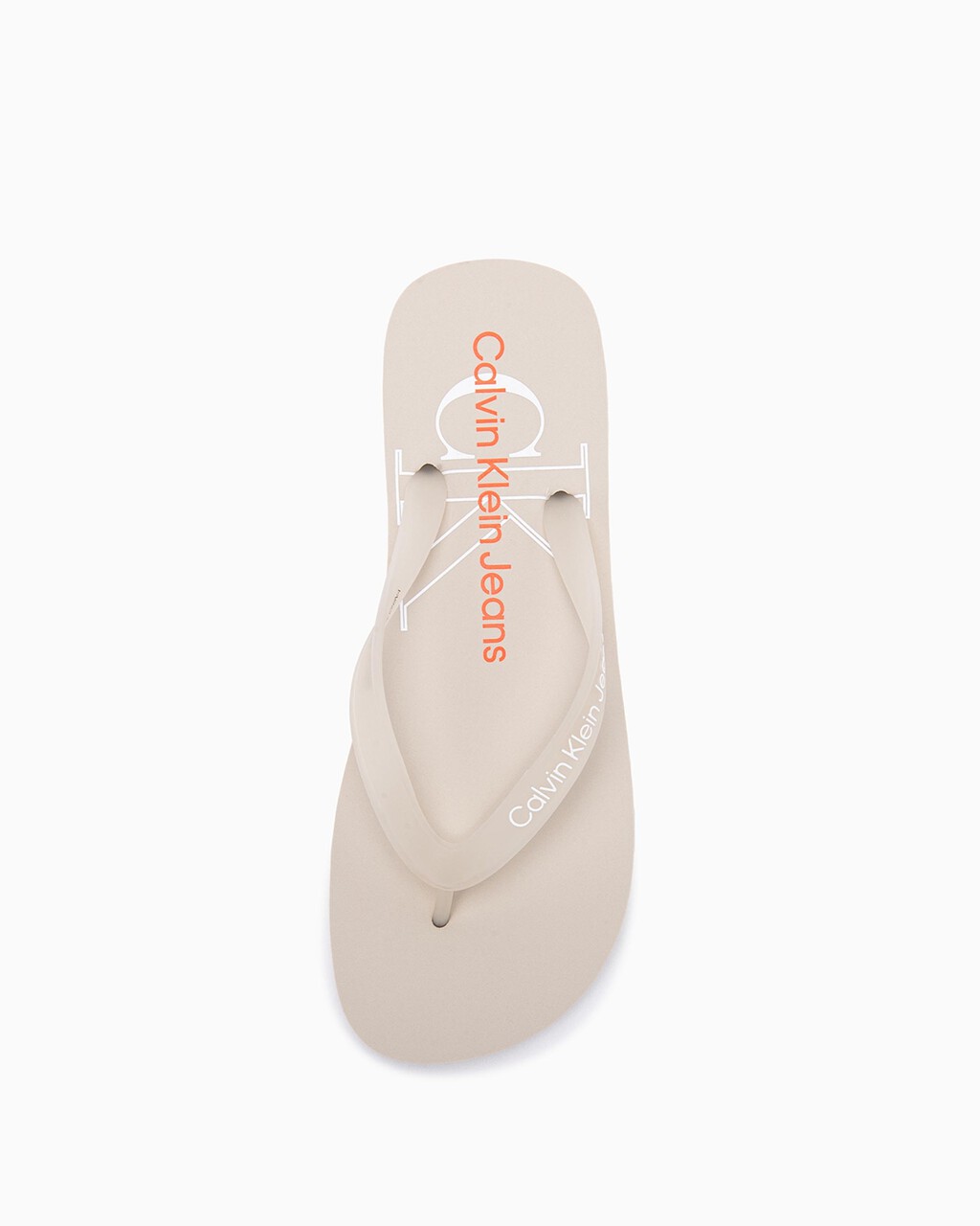 MONOGRAM FLIP FLOPS, Eggshell, hi-res