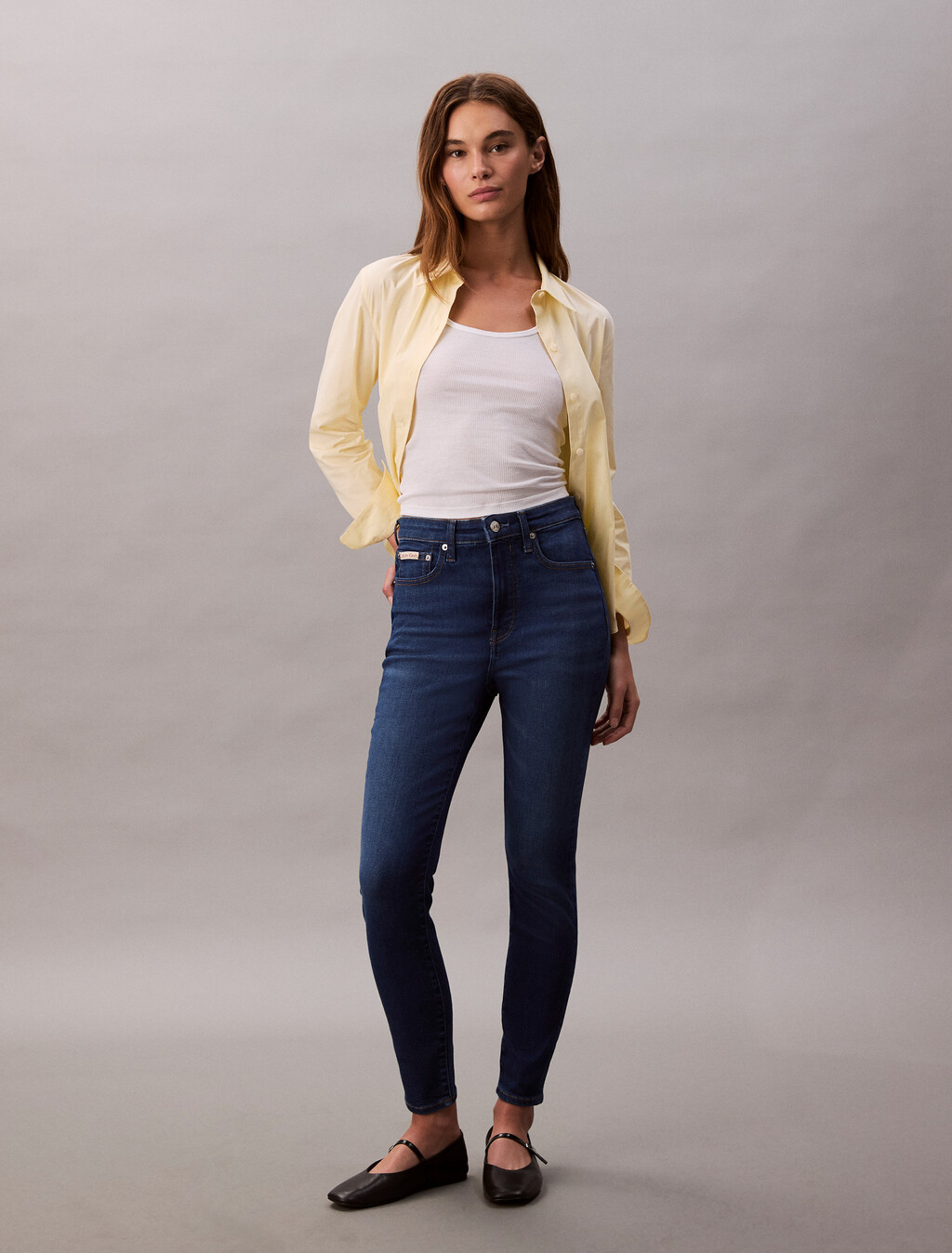 High Rise Skinny Ankle Jeans, LAPIS, hi-res
