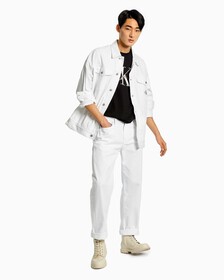 90S STRAIGHT JEANS, White, hi-res