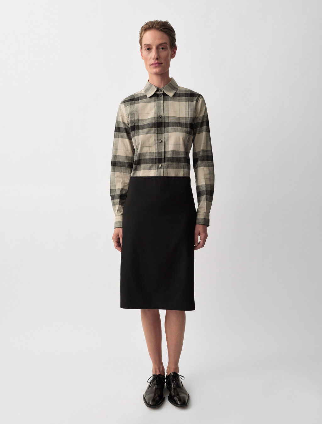 Luna Pencil Skirt, Black, hi-res