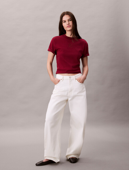 Premium Cotton Mock Neck Tee